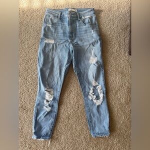 Abercrombie & Fitch The Super Skinny Ankle High Rise Jean
